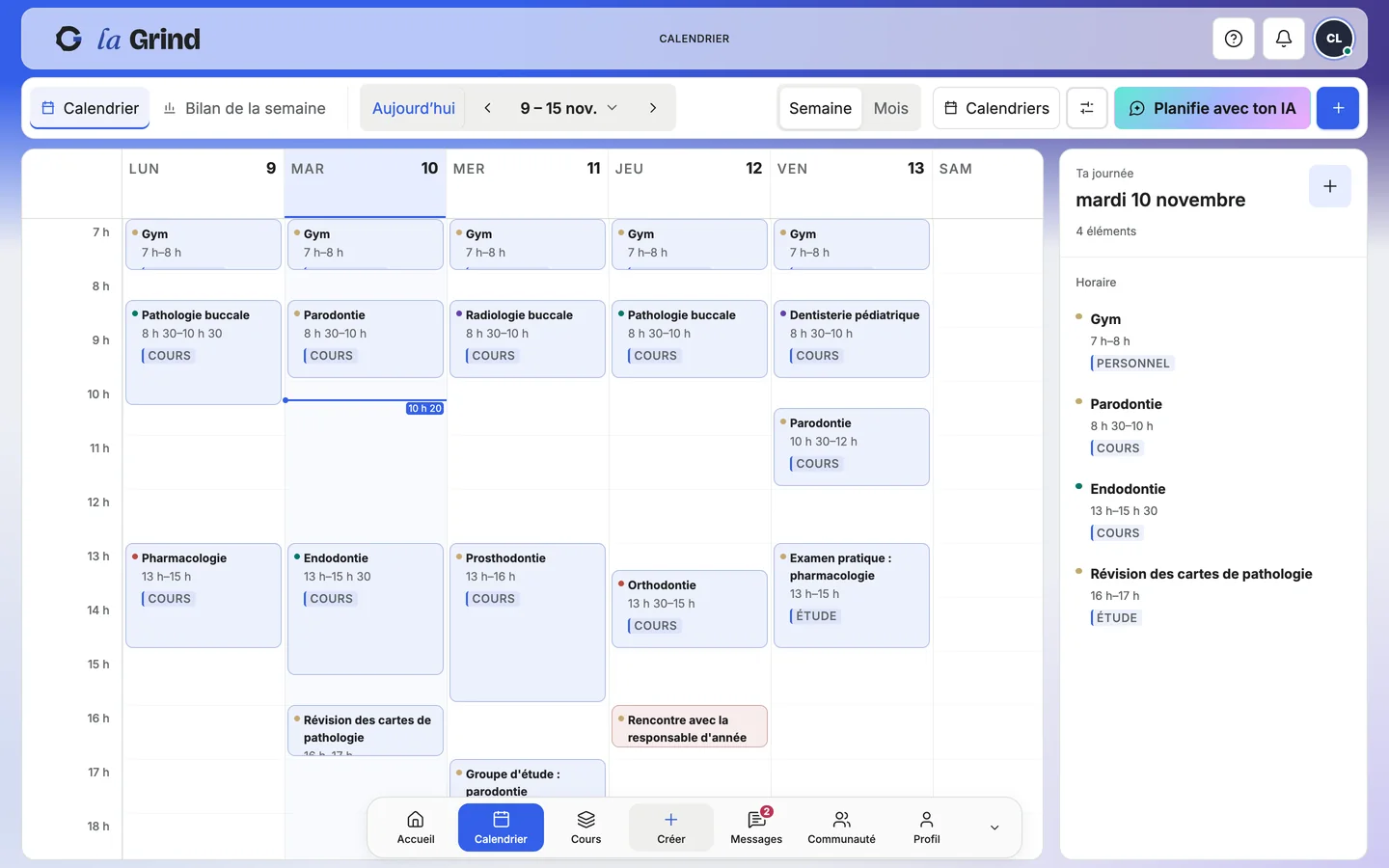 Études La Grind sur iPad