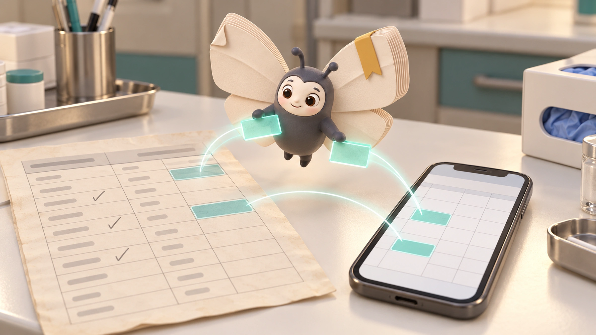 Butterfly fait passer deux séances d’un horaire imprimé au calendrier du téléphone
